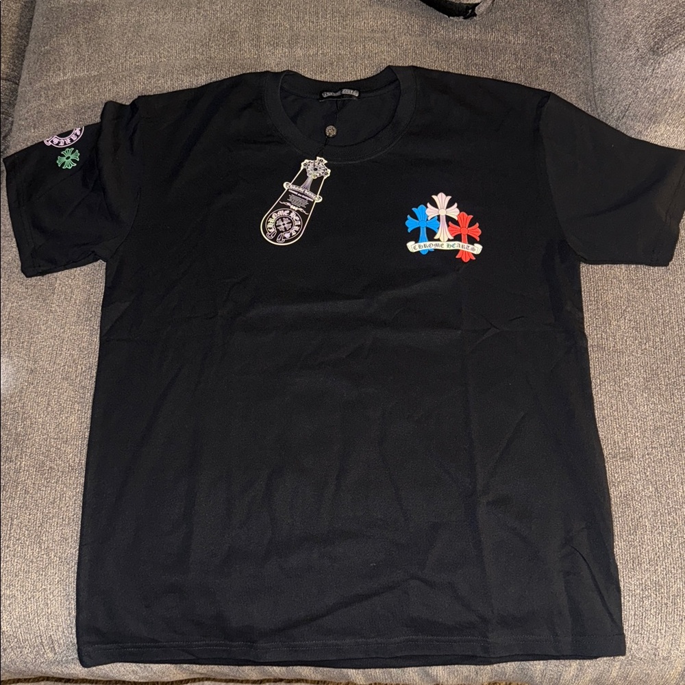 Chrome Hearts Multi Color Cross Cemetery T-shirt